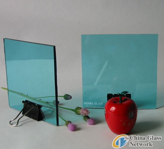 blue float glass